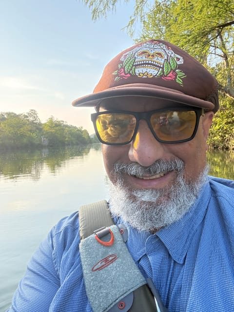 John Botros on a Texas river